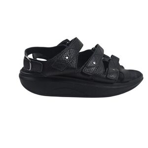 Joya ID Kyoto Black Snake Women's Sandals Size 39 US 8.5 Comfort Orthopedic NICE